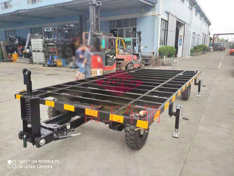5噸骨架式平板拖車移動(dòng)房車底盤(pán)