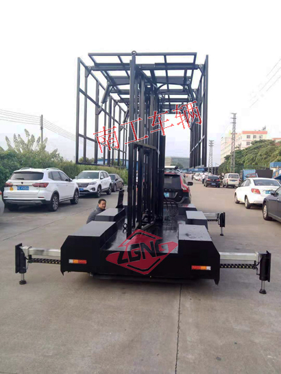 LED廣告拖車(chē)1.5噸全自動(dòng)液壓升降